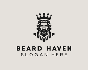 King Crown Beard logo design