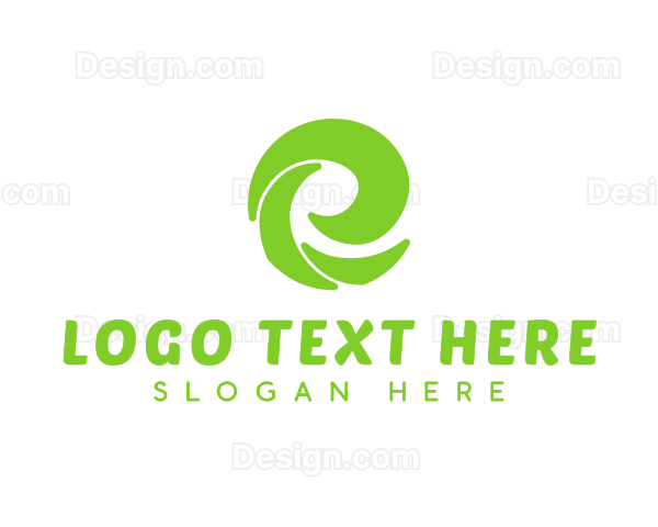 Eco Business Letter E Logo