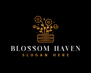 Botanical Flower Garden logo design