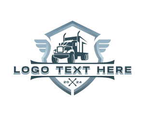 Delivery Truck Courier logo