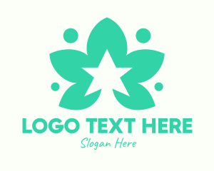 Green Herb Star logo