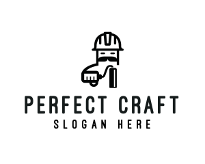 Construction Painter Worker logo design