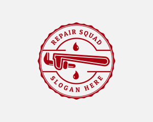 Plumbing Wrench Repair logo design