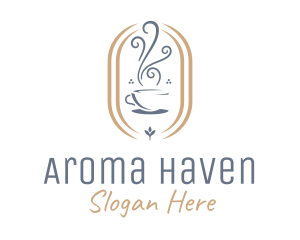 Coffee Cup Aroma logo design