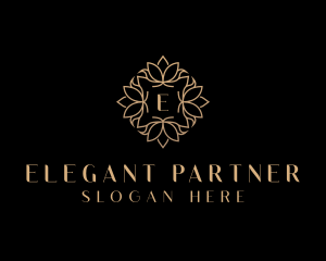 Lotus Floral Luxury logo design