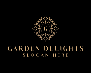 Lotus Floral Luxury logo design