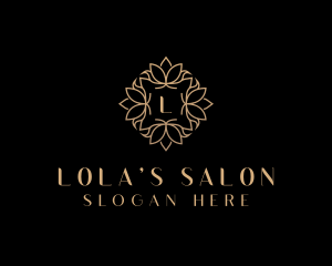 Lotus Floral Luxury logo design