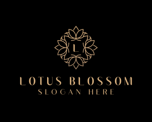 Lotus Floral Luxury logo design