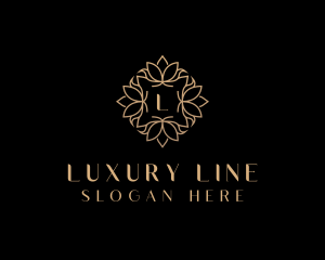 Lotus Floral Luxury logo design