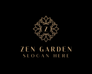 Lotus Floral Luxury logo design