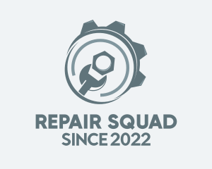 Wrench Mechanic Repair logo design