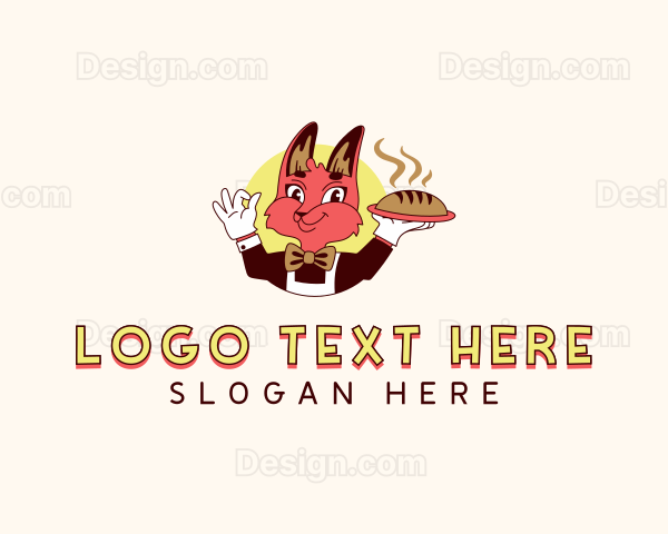 Fox Bread Waiter Logo