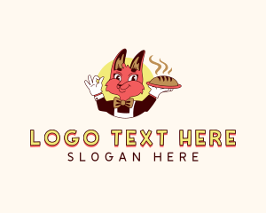 Fox Bread Waiter Logo