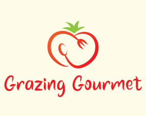 Red Tomato Cutlery logo design