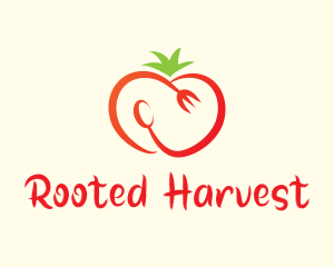 Red Tomato Cutlery logo design