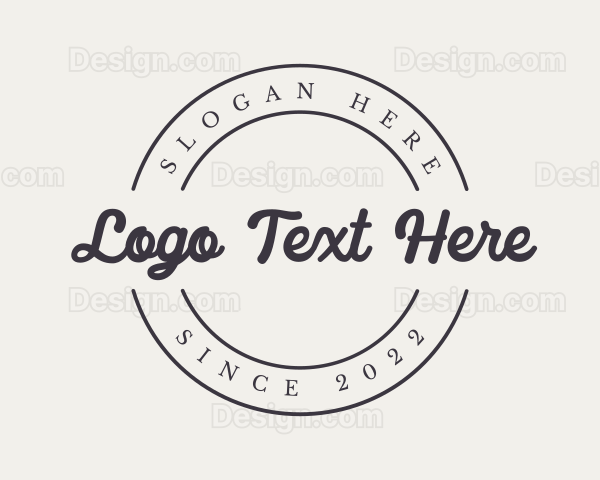 Generic Cursive Apparel Logo