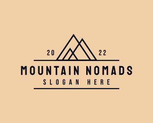 Adventure Mountain Peak logo design