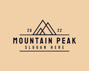 Adventure Mountain Peak logo design