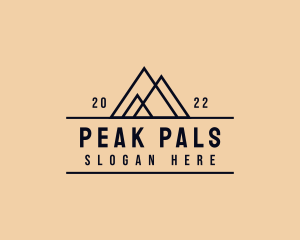 Adventure Mountain Peak logo design