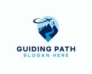 Mountain Travel Tour Guide logo design