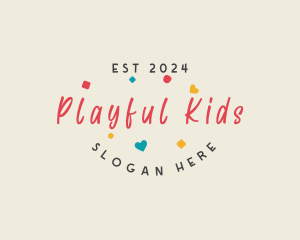 Playful Preschool Business logo design