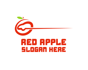 Abstract Apple Fruit Car logo design