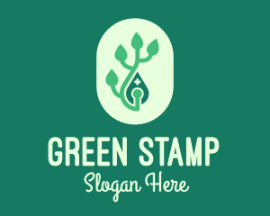 Green Organic Pharmacy logo design