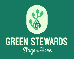 Green Organic Pharmacy logo design