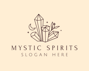 Mystic Crystals Jewelry  logo design