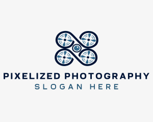 Camera Photography Drone logo design