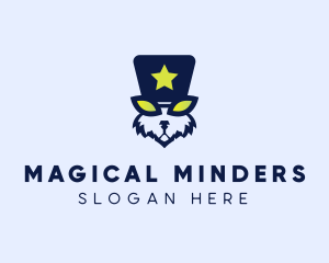 Magician Rabbit Hat logo design