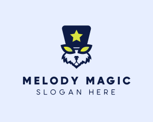 Magician Rabbit Hat logo design