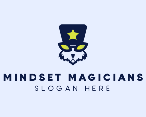 Magician Rabbit Hat logo design