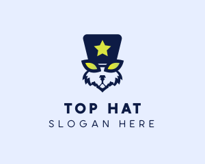 Magician Rabbit Hat logo design