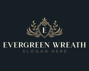 Wedding Event Wreath logo design