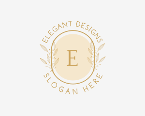 Wellness Floral Wreath  logo design