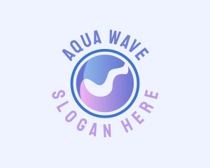 Abstract Surf Water Wave logo design