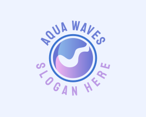 Liquid Water Wave logo design