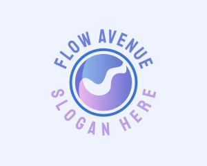 Liquid Water Wave logo design