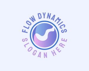 Liquid Water Wave logo design