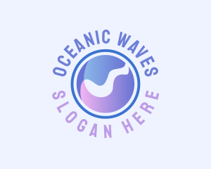 Liquid Water Wave logo design