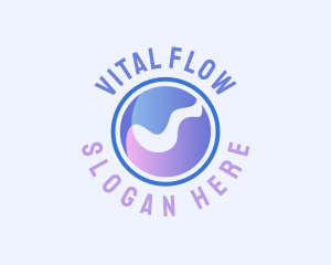 Liquid Water Wave logo design