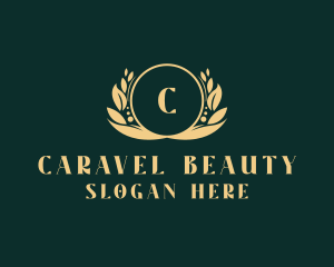 Floral Wreath Events Place logo design