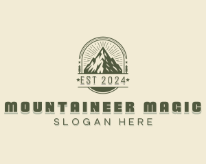 Nature Park Mountain logo design