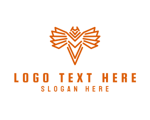 Geometric Phoenix Bird logo