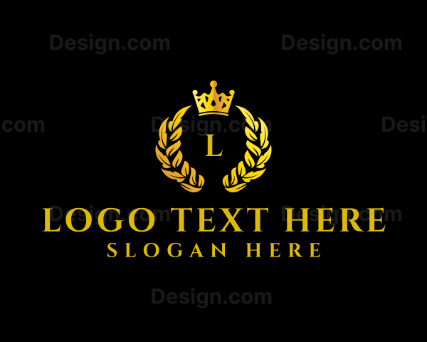 Luxury Wreath Crown Logo