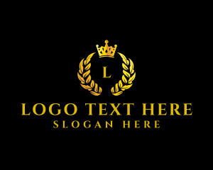 Luxury Wreath Crown logo