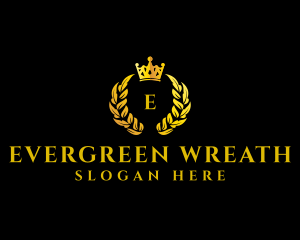 Luxury Wreath Crown logo design