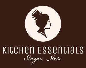 Lady Coffee Barista logo design