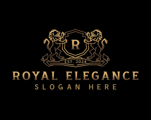 Royal Lion Crest logo design